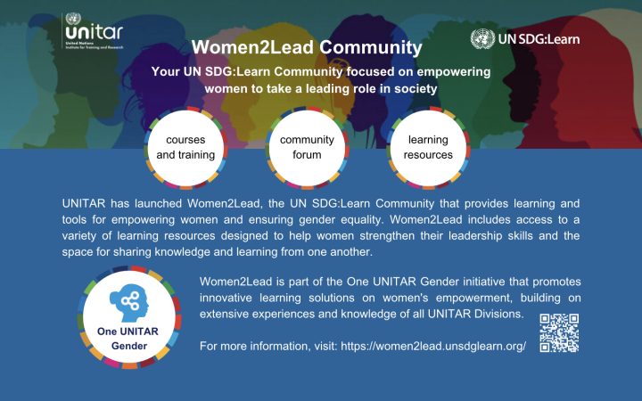 One UNITAR Gender and Women2Lead