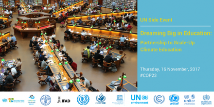 UN Side Event on Dreaming Big in Climate Education